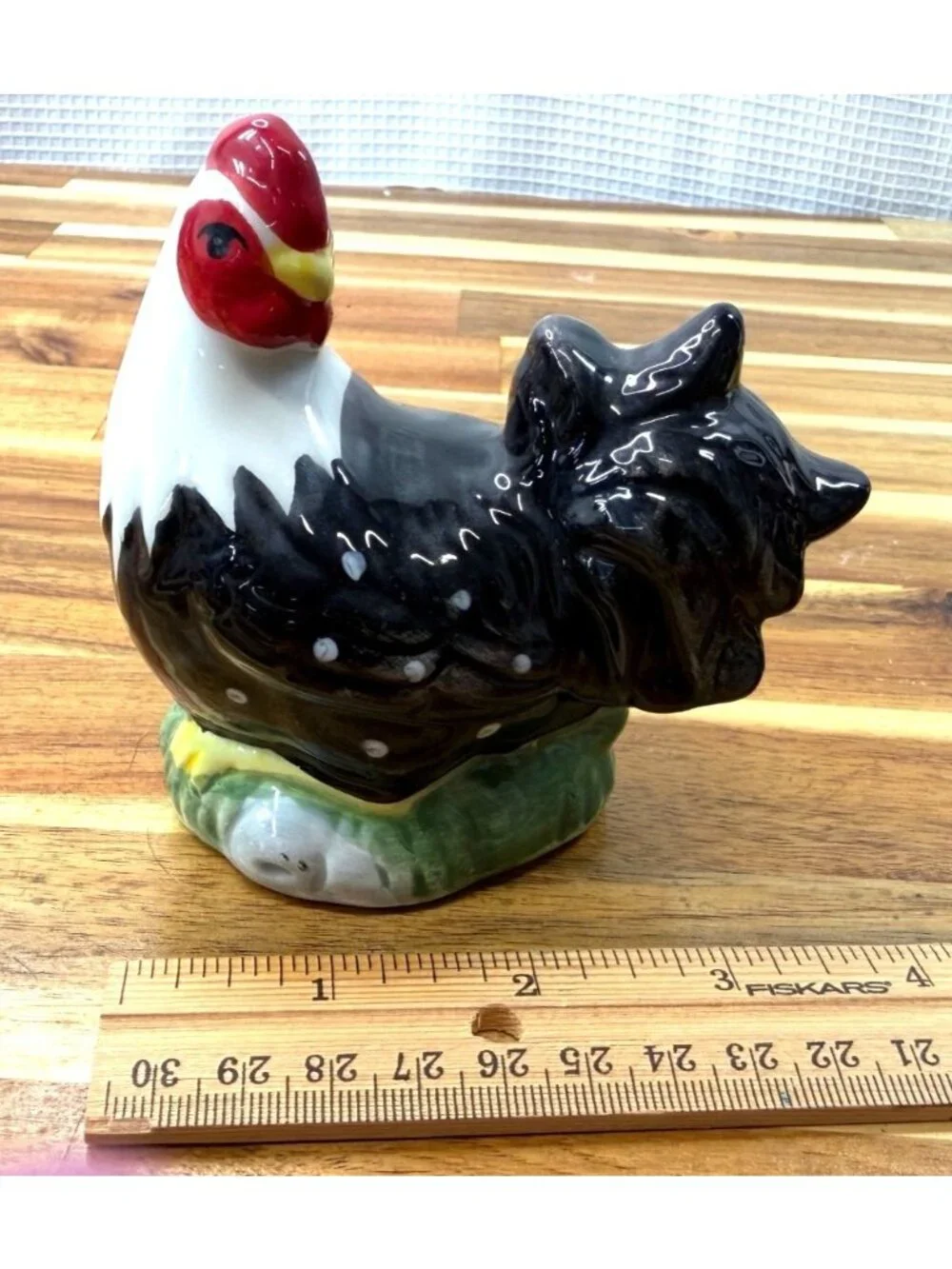 Rooster & Chicken Salt Pepper Shakers American Atelier Farmhouse Country Chic
